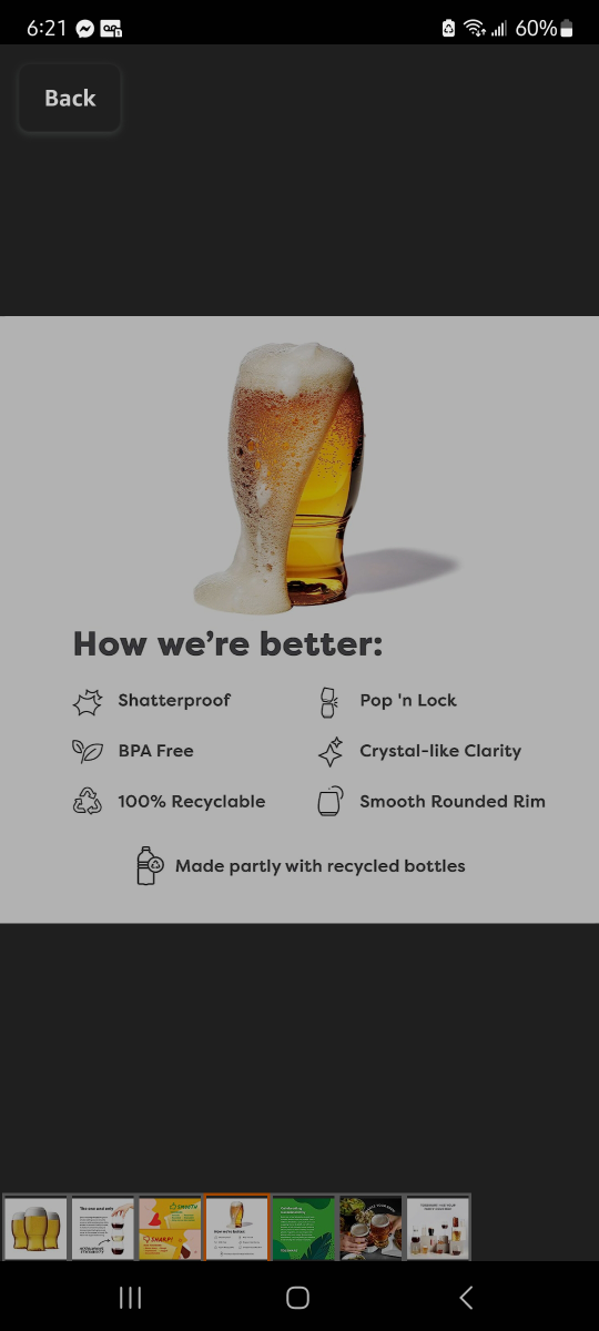 Tossware Beer Glasses (Resuable) - photo 4