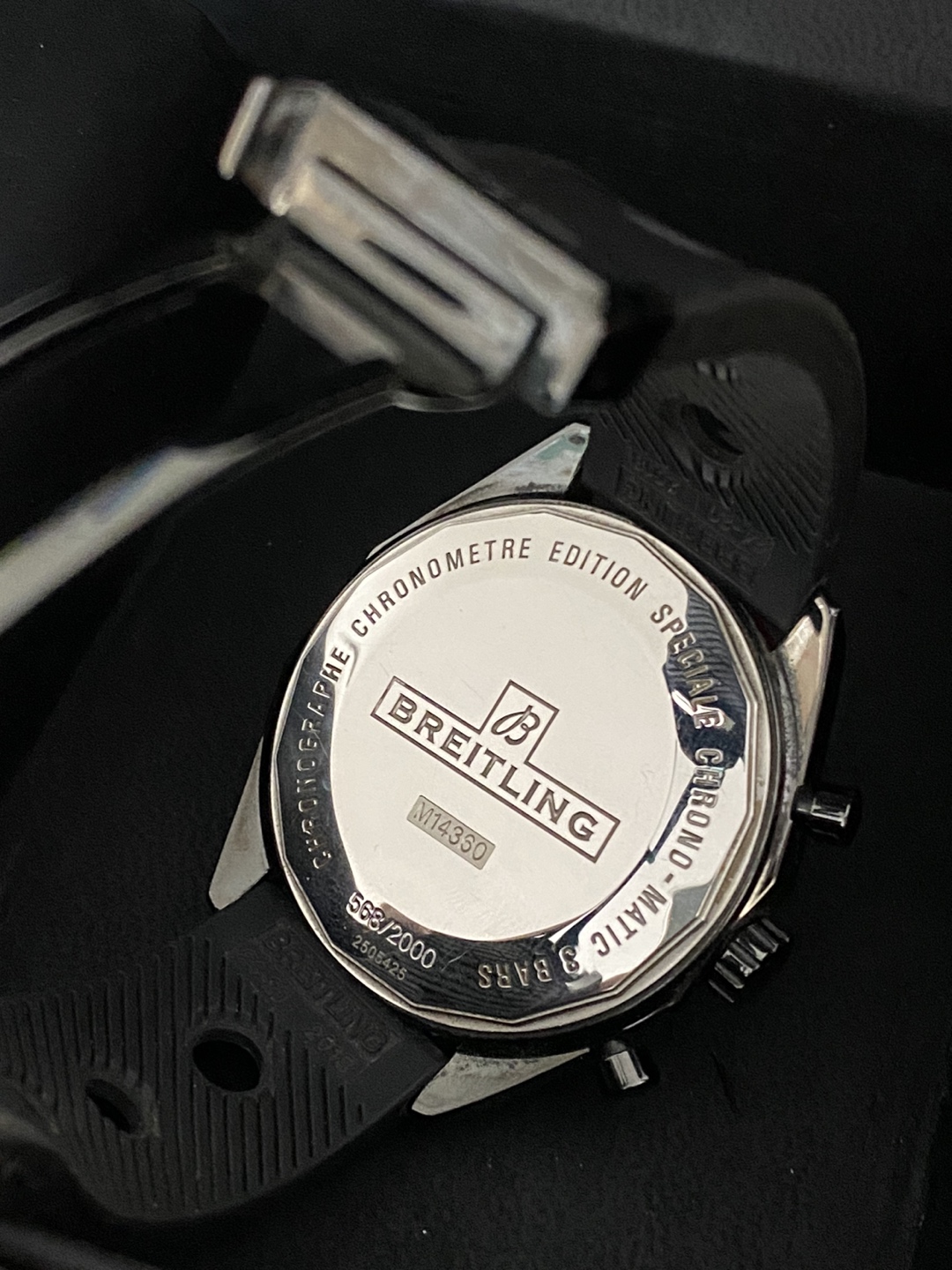 Breitling Chrono-Matic 49 M14360 Steel Black 49mm Box & Paper - photo 4