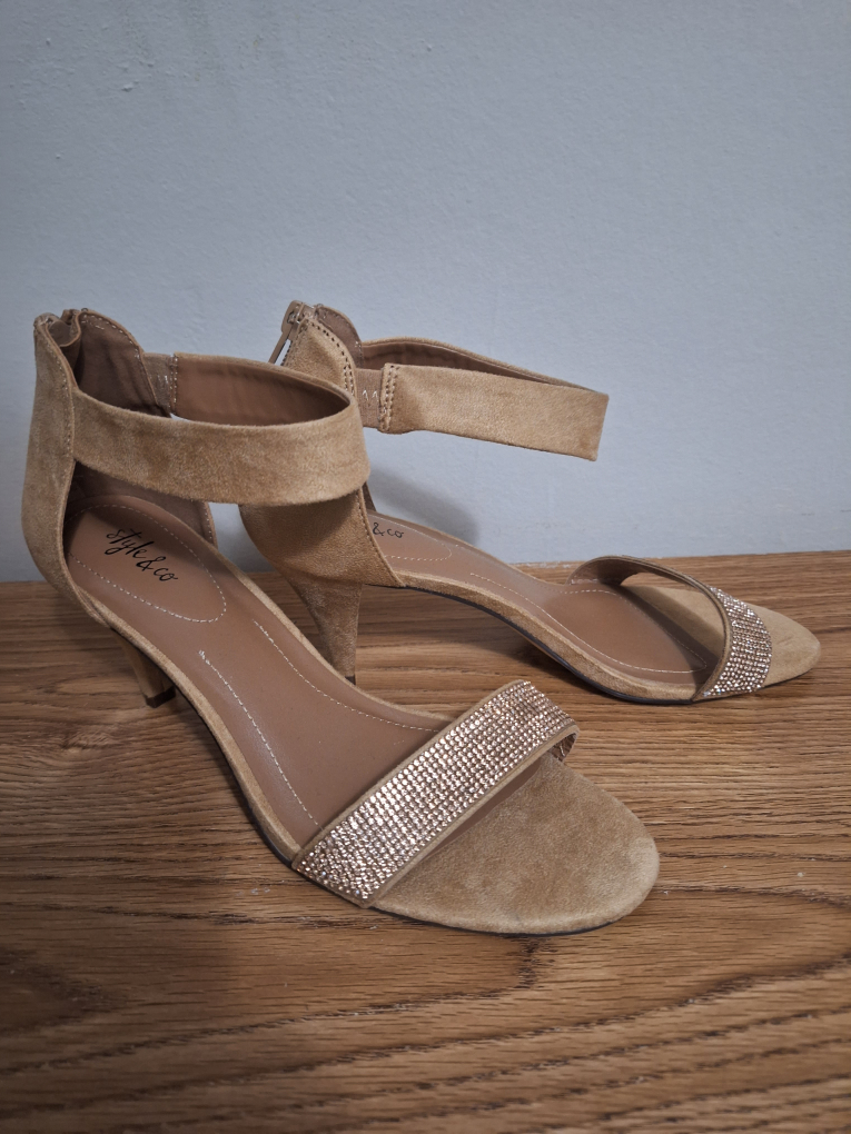 new heels with beaded strap thumbnail
