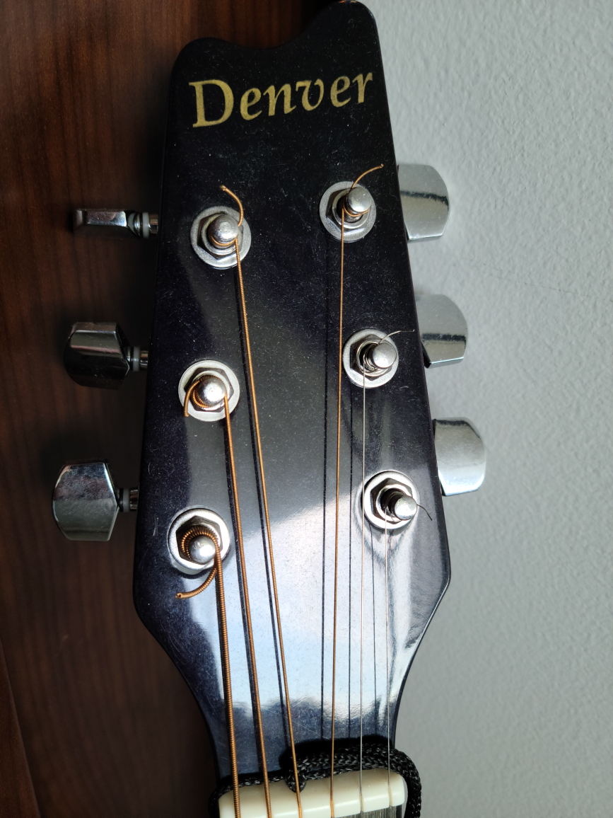 Midnight Blue Guitar from Denver, strap included image indicator(4)