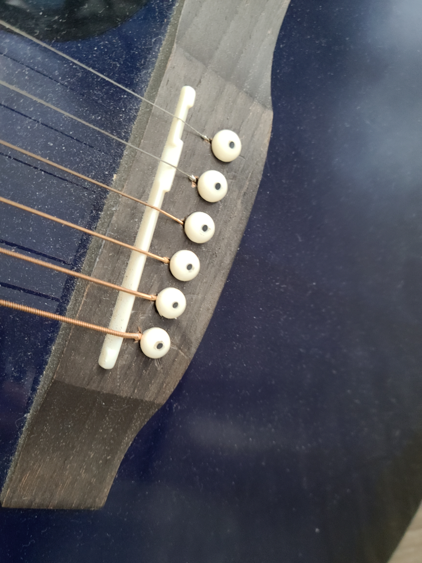 Midnight Blue Guitar from Denver, strap included image indicator(6)