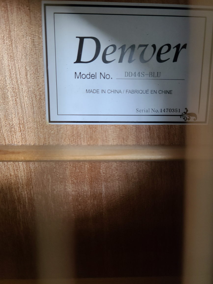 Midnight Blue Guitar from Denver, strap included image indicator(7)