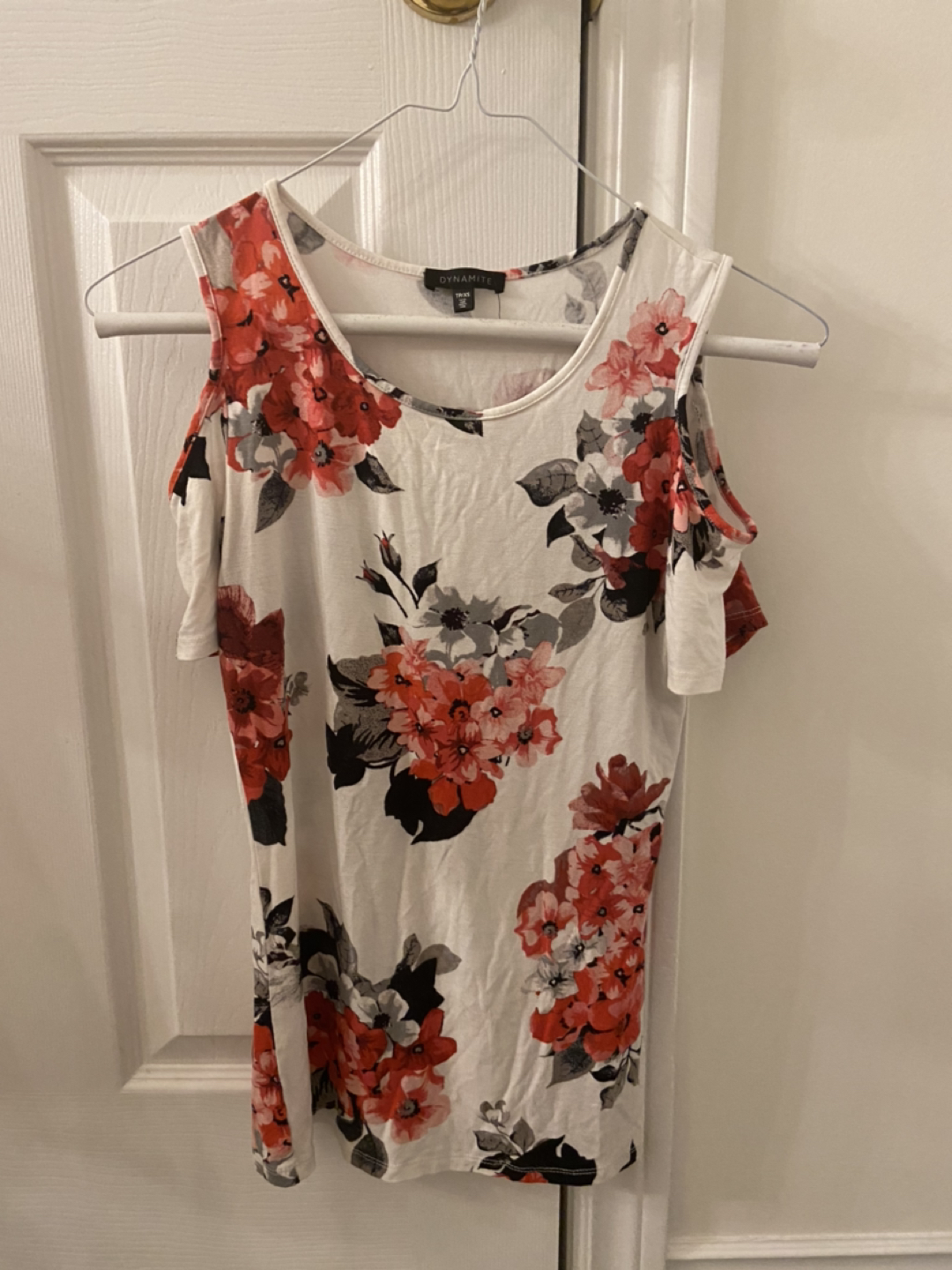 Dynamite Floral Cold Shoulder Shirt (XS-M) 💰 image indicator(4)