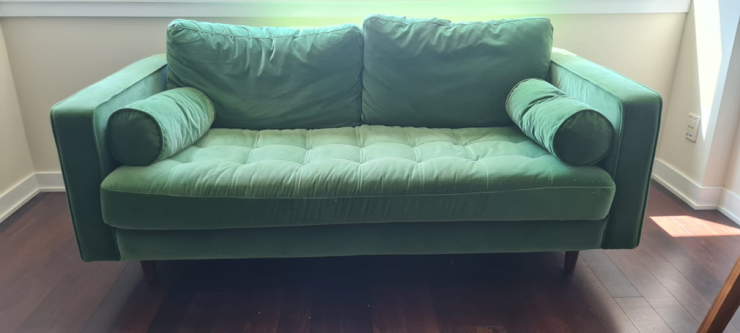 Green article sofa thumbnail