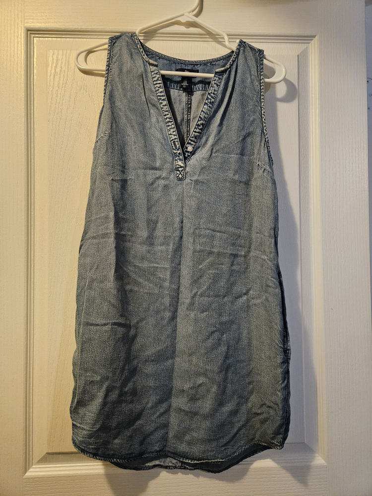 Cute jean mini dress thumbnail