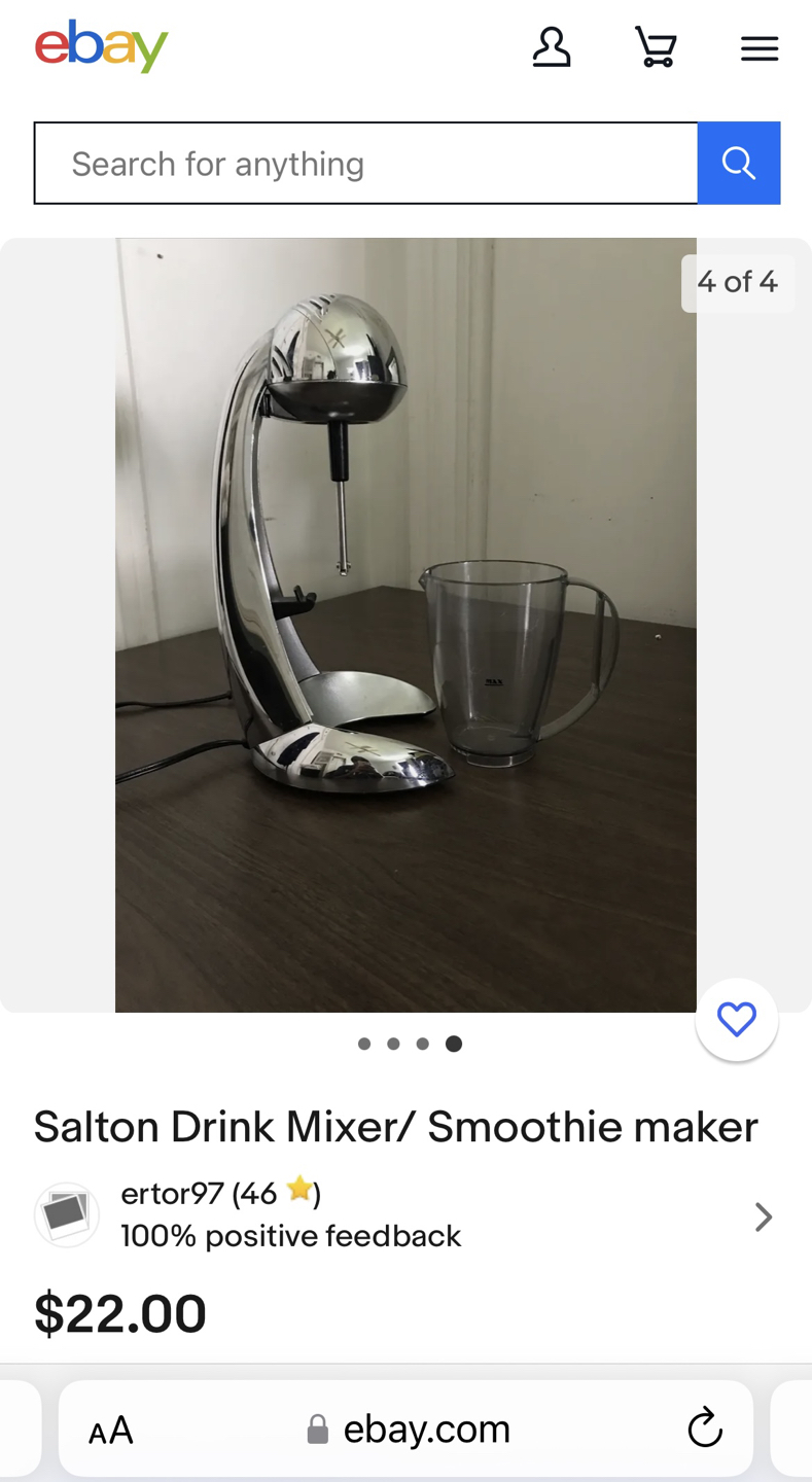 Brand new Salton Smoothie Mixer image indicator(4)