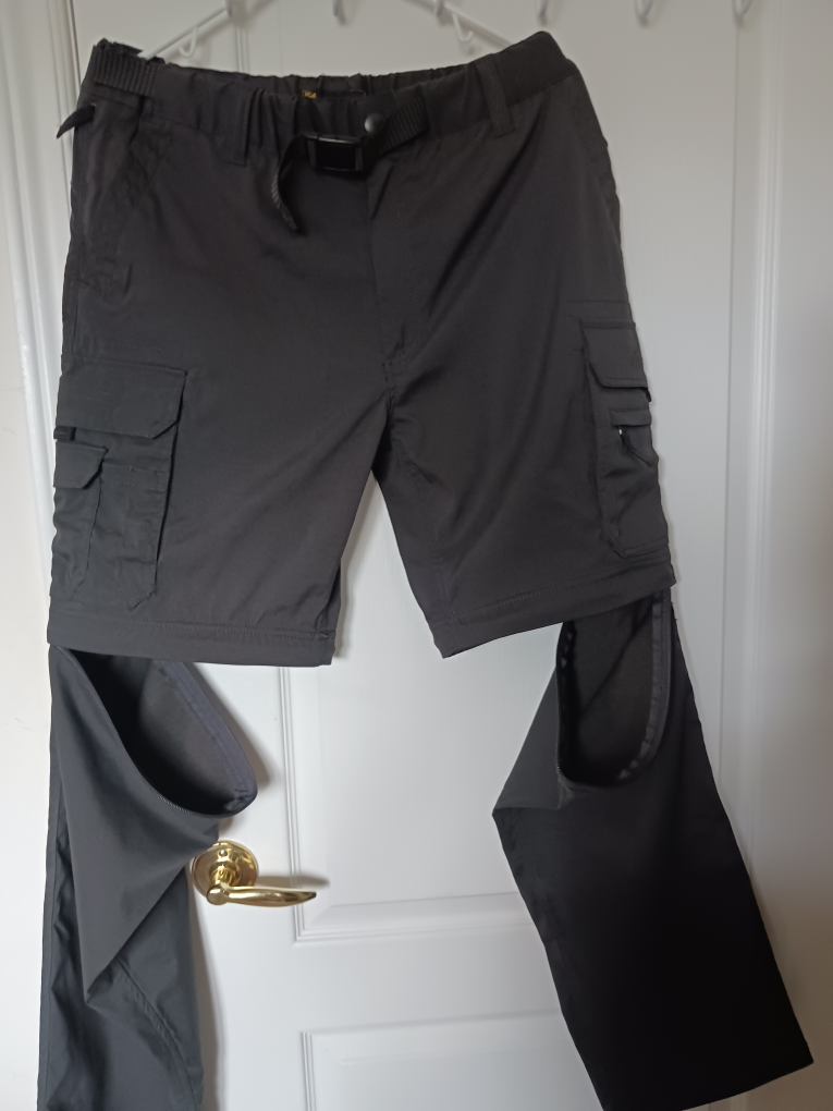 Men's black pants cum shorts image indicator(6)