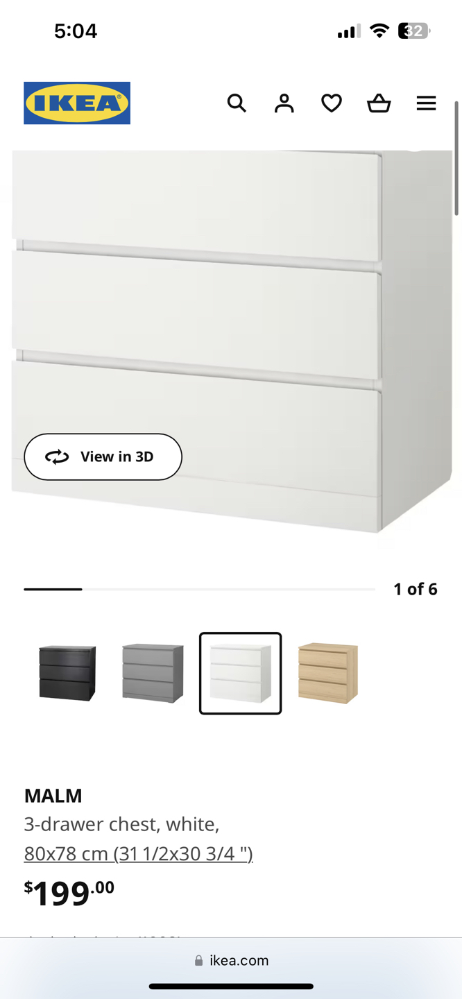 IKEA MALM Dresser