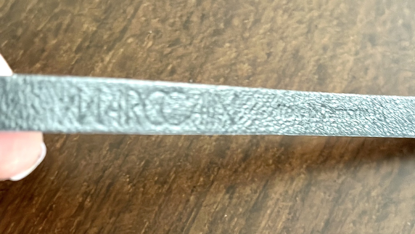 MarcCain burgundy skinny belt suede image indicator(3)