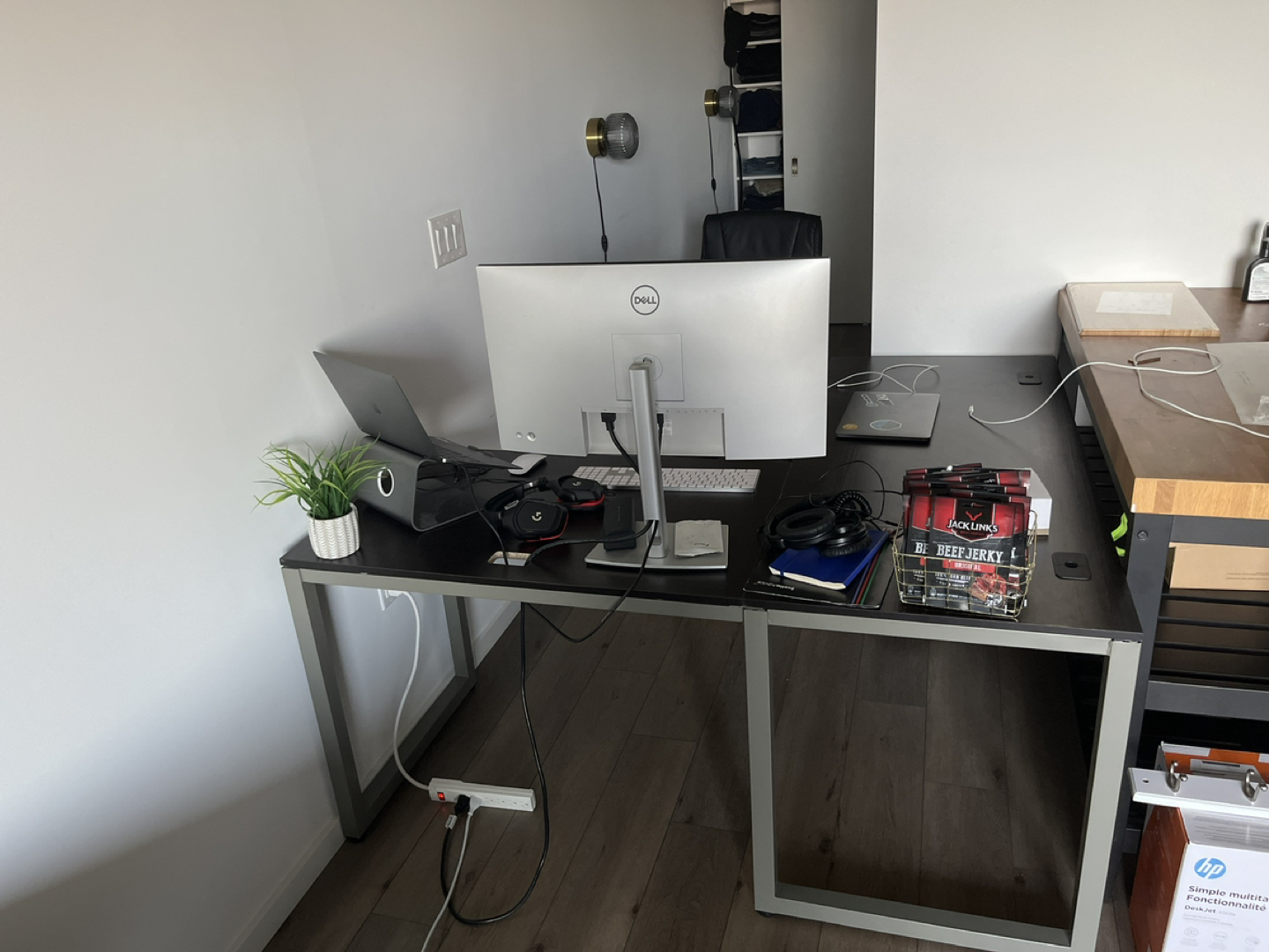 Wooden L-Desk