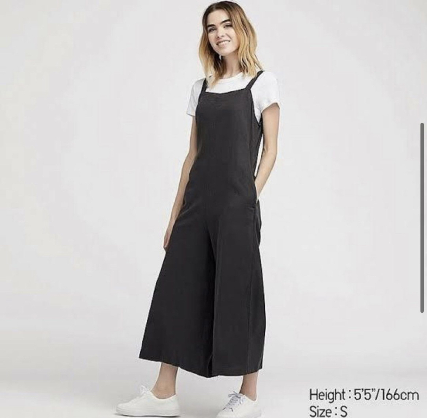 UNIQLO Linen Blend Wideleg Jumpsuit