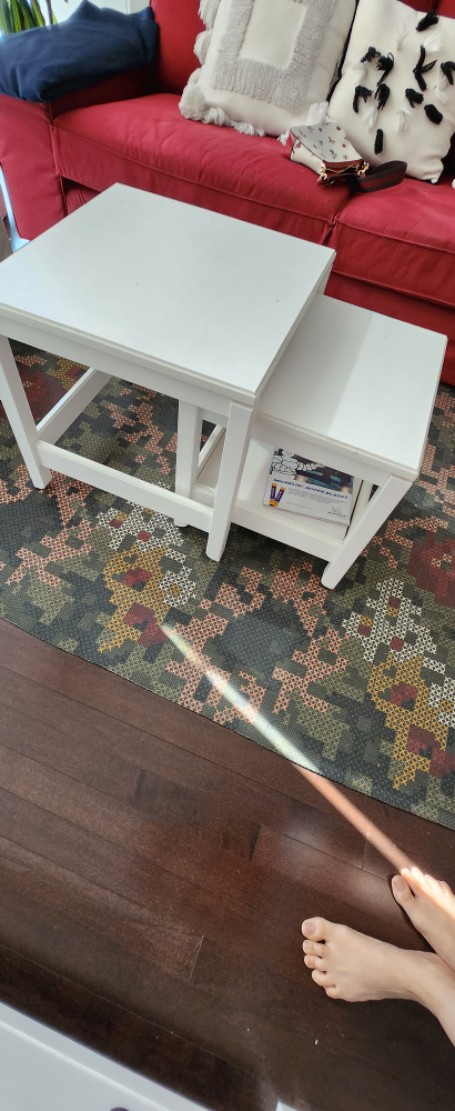 Ikea sofa and nested table set - photo 4
