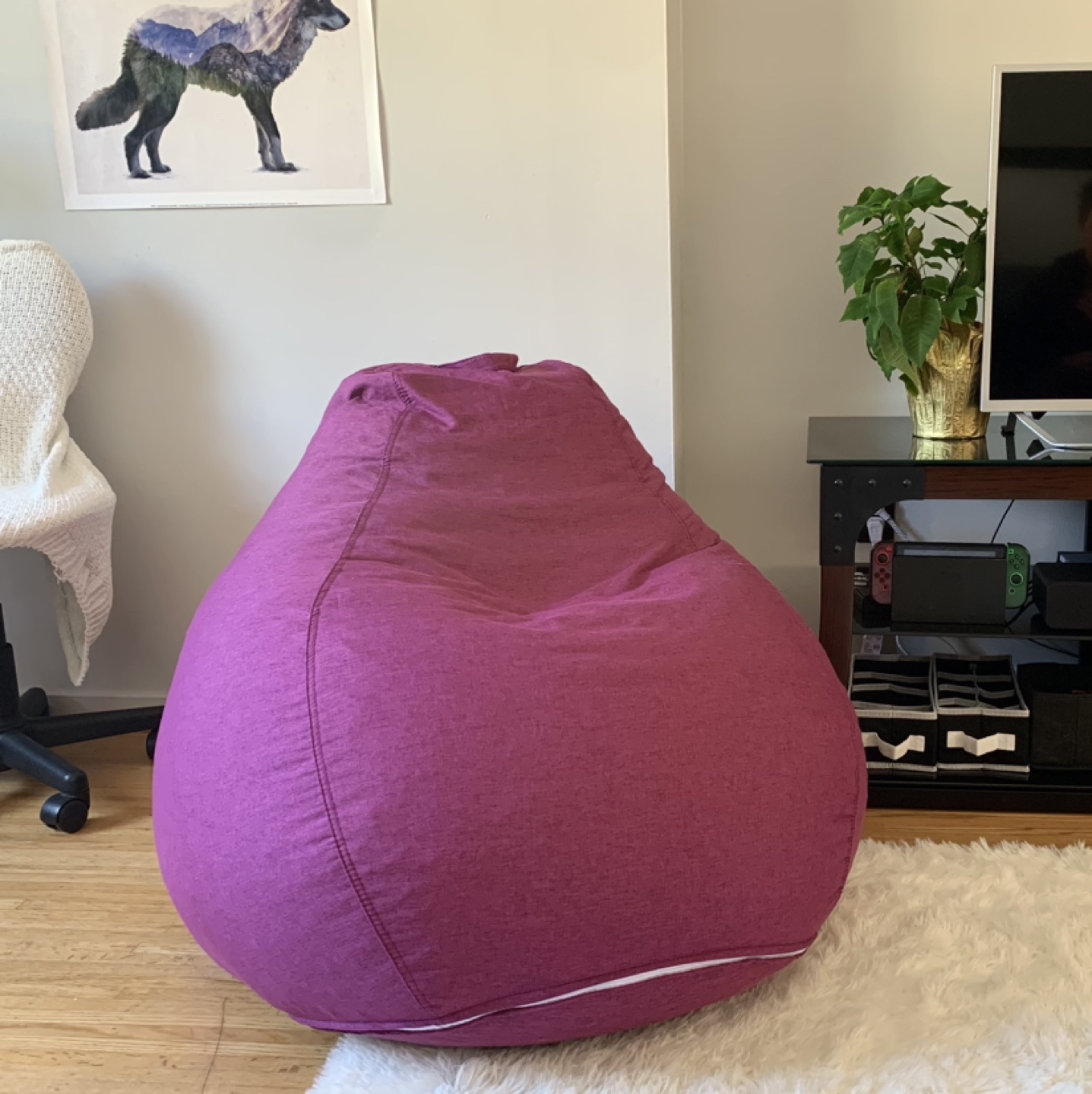 Large Beanbag Chair - Like New!!! thumbnail