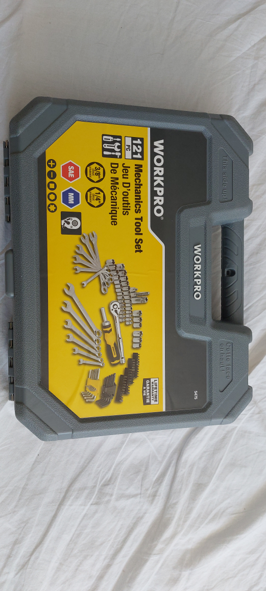 WorkPro Mechanics Tool Set - 121-Piece