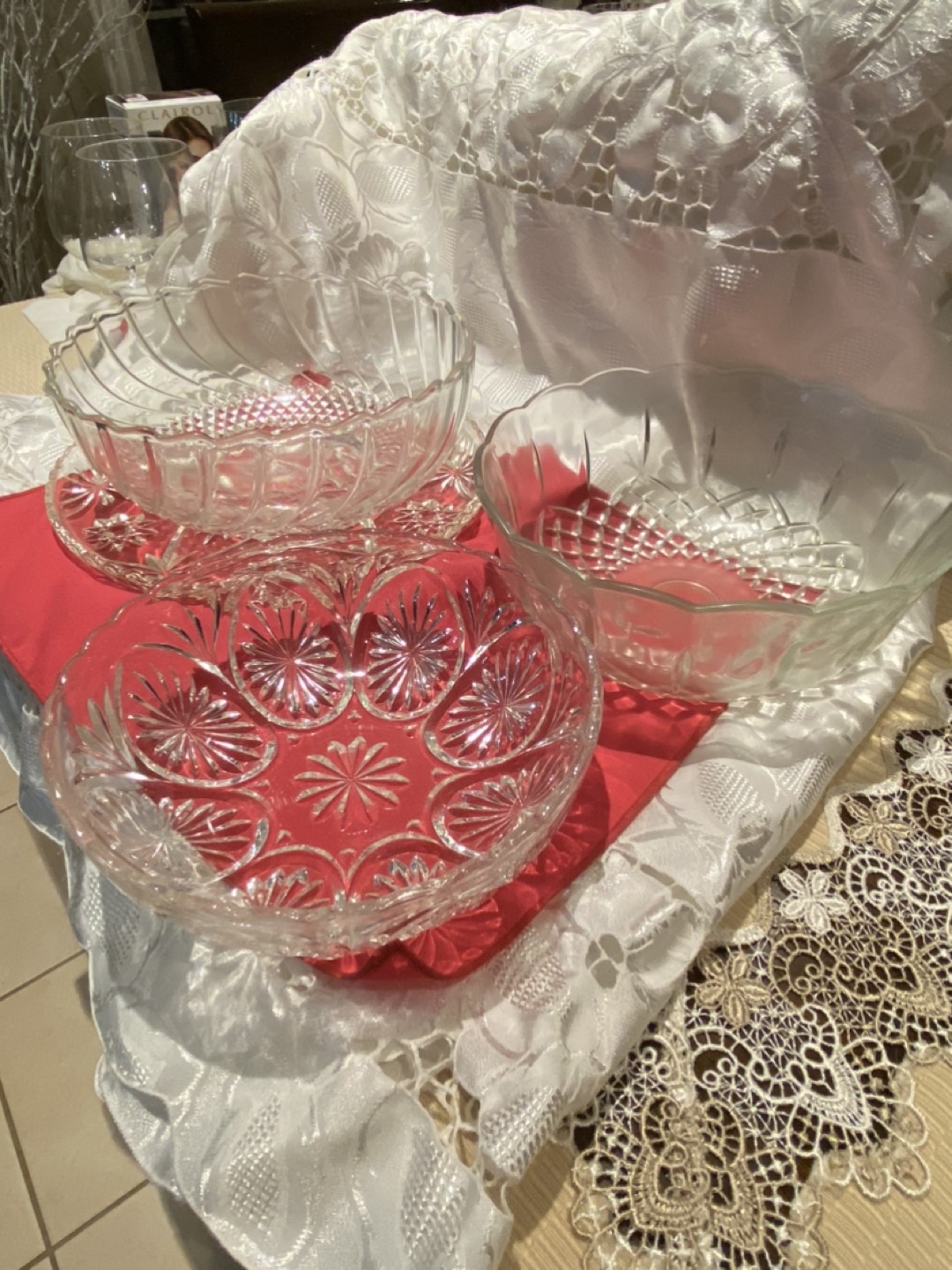 Crystal bowl $2 each or $5 for 3 thumbnail