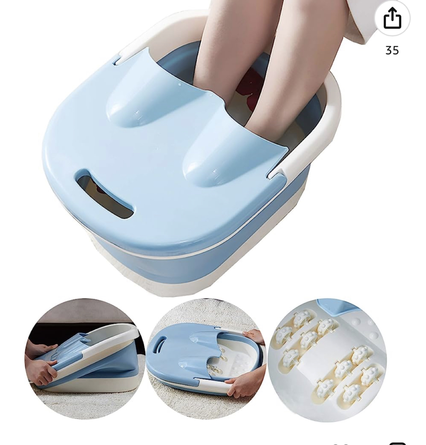 Large foot soaking tub