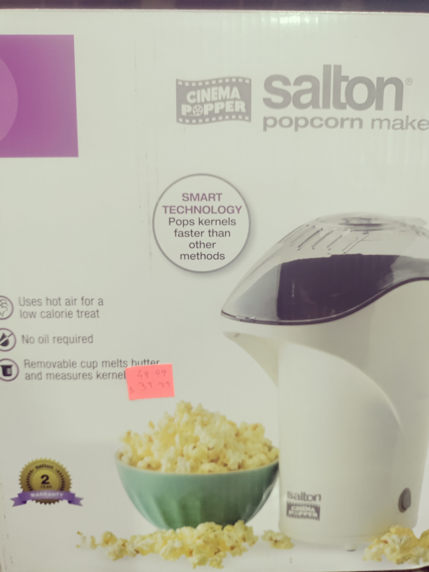 Salton popcorn maker