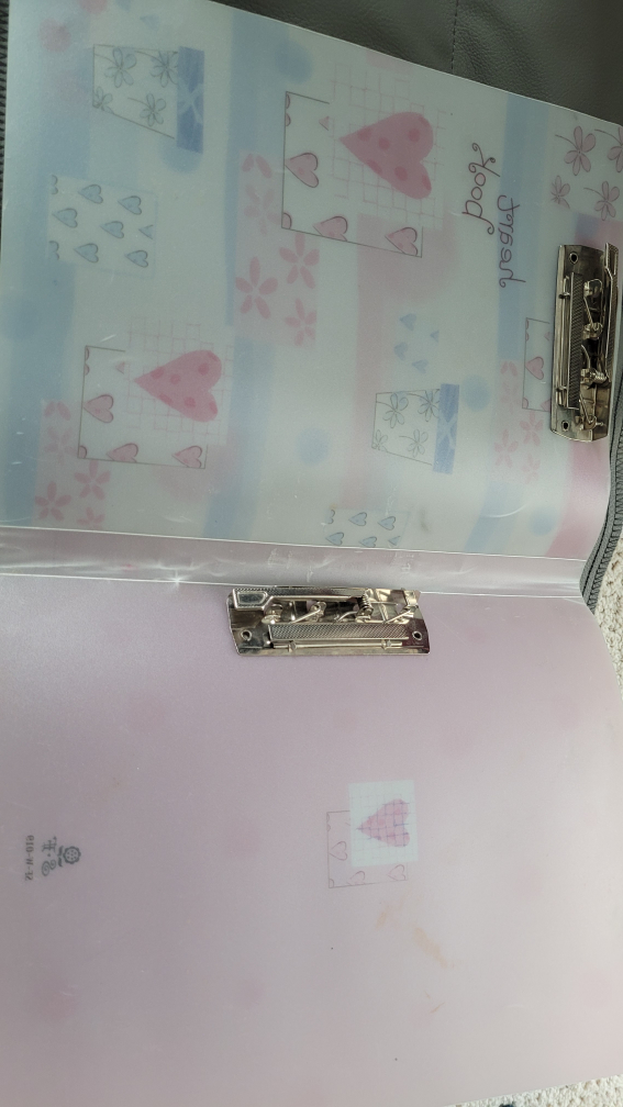 binder 1" heart book