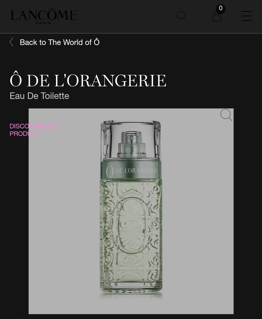 Discontinued Rare Vintage! Lancome O de L'orangerie EDT image indicator(2)