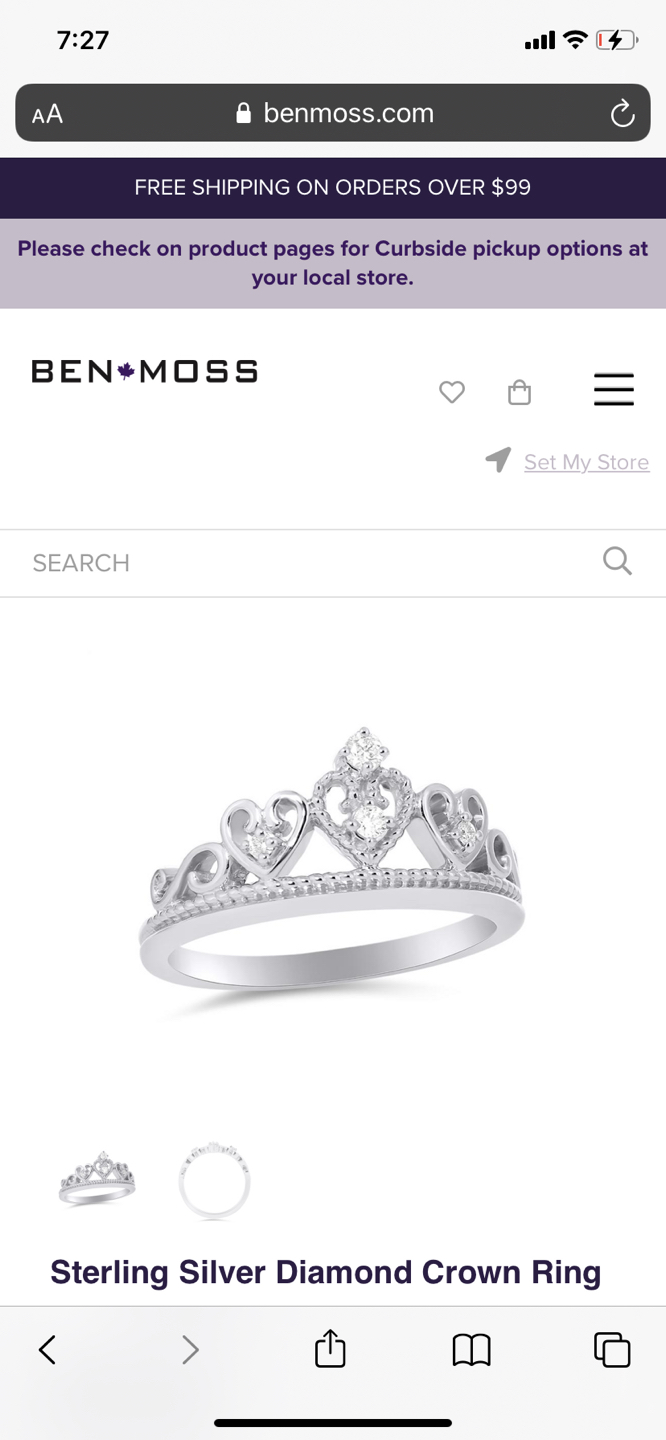 Ben Moss Sterling Silver Diamond Crown Ring - photo 5