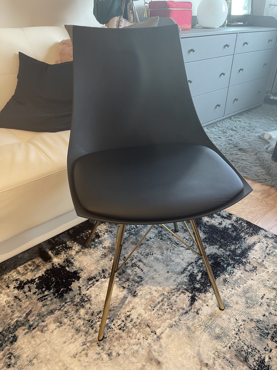 2 pieces black dining chair - photo 2