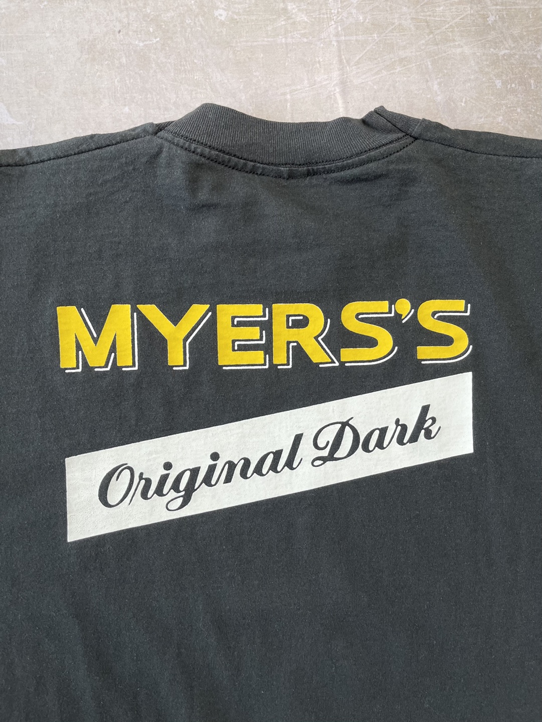 Vintage Faded Black T-shirt Myers’s Original Dark Rum image indicator(6)