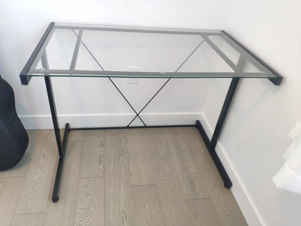 Glass Desk & side table 