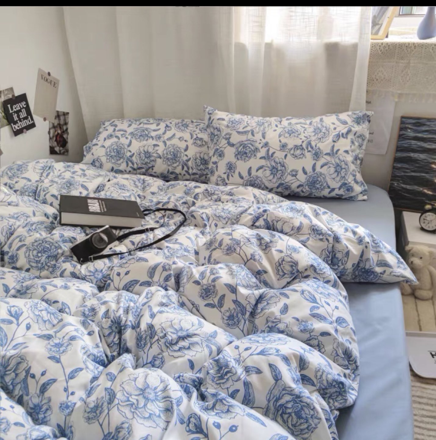 New 4pcs bedding -pillow cases+ duvet cover+ bedding sheet - photo 5
