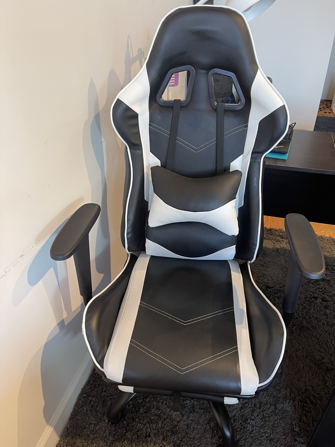 office chair w/ foot rest and massager