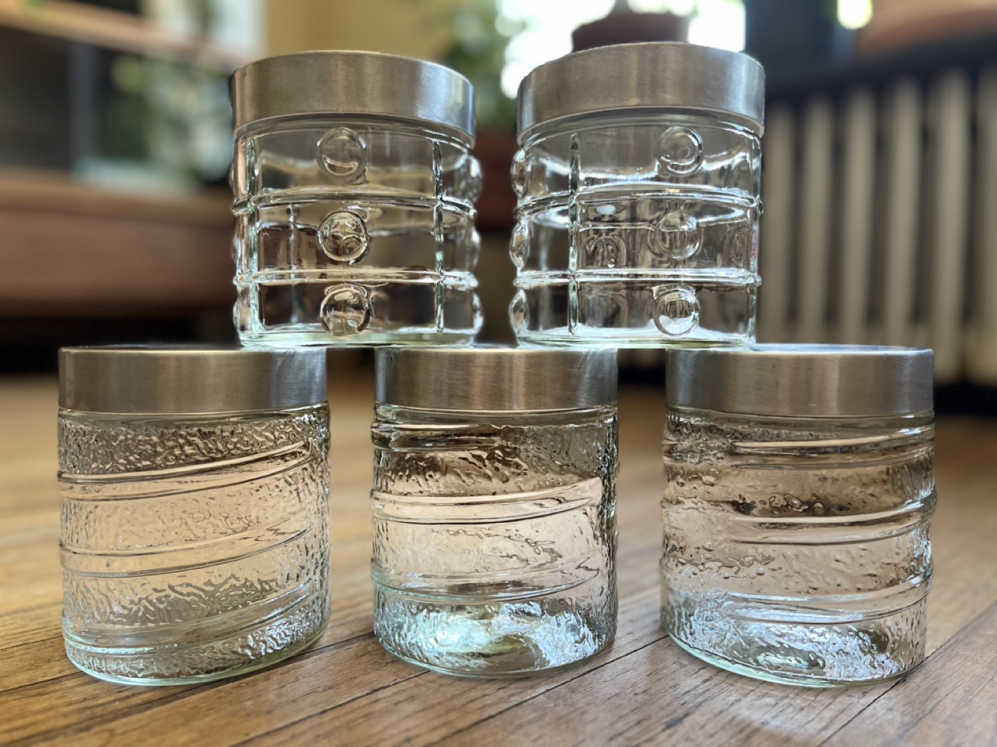 Glass Storage Jars - Set of 5 thumbnail