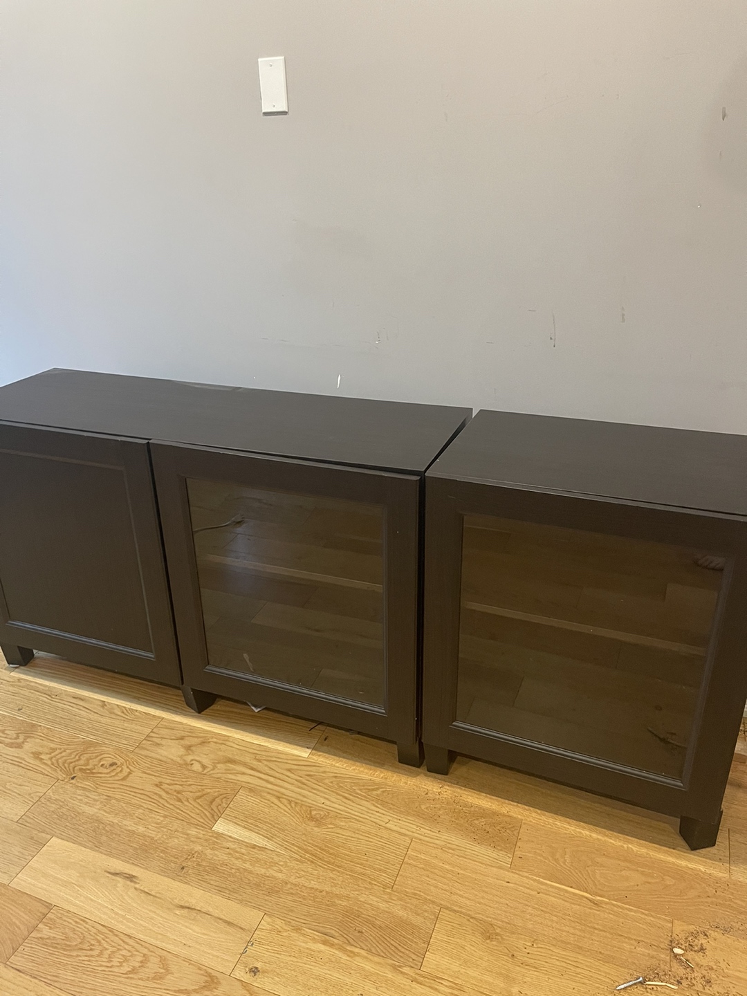 Elegant black cupboards