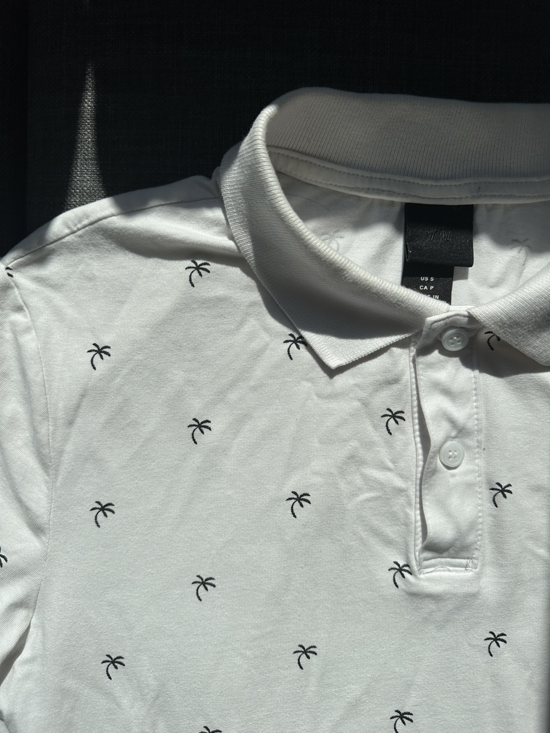 Zara Men's White Polo Shirt