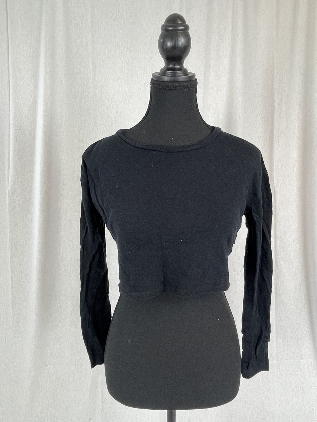 Topshop black crop top