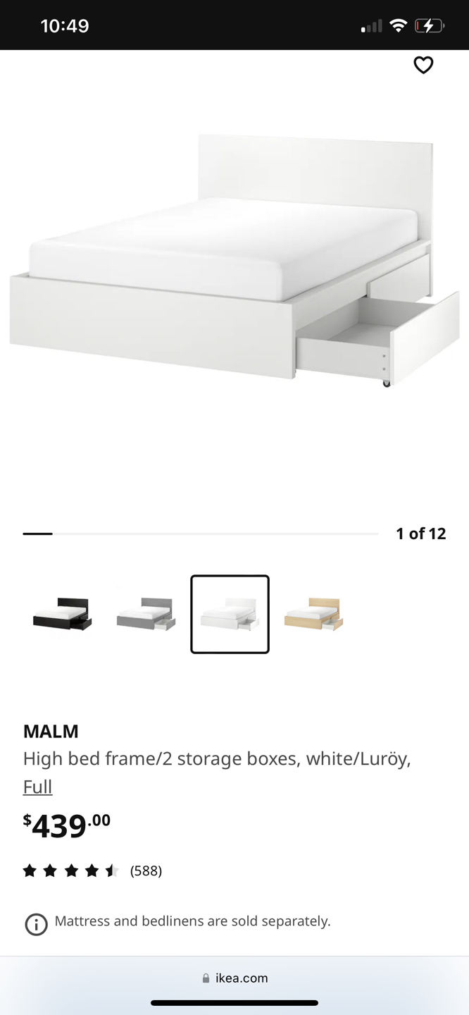 IKEA Bed Frame and Storage - photo 3