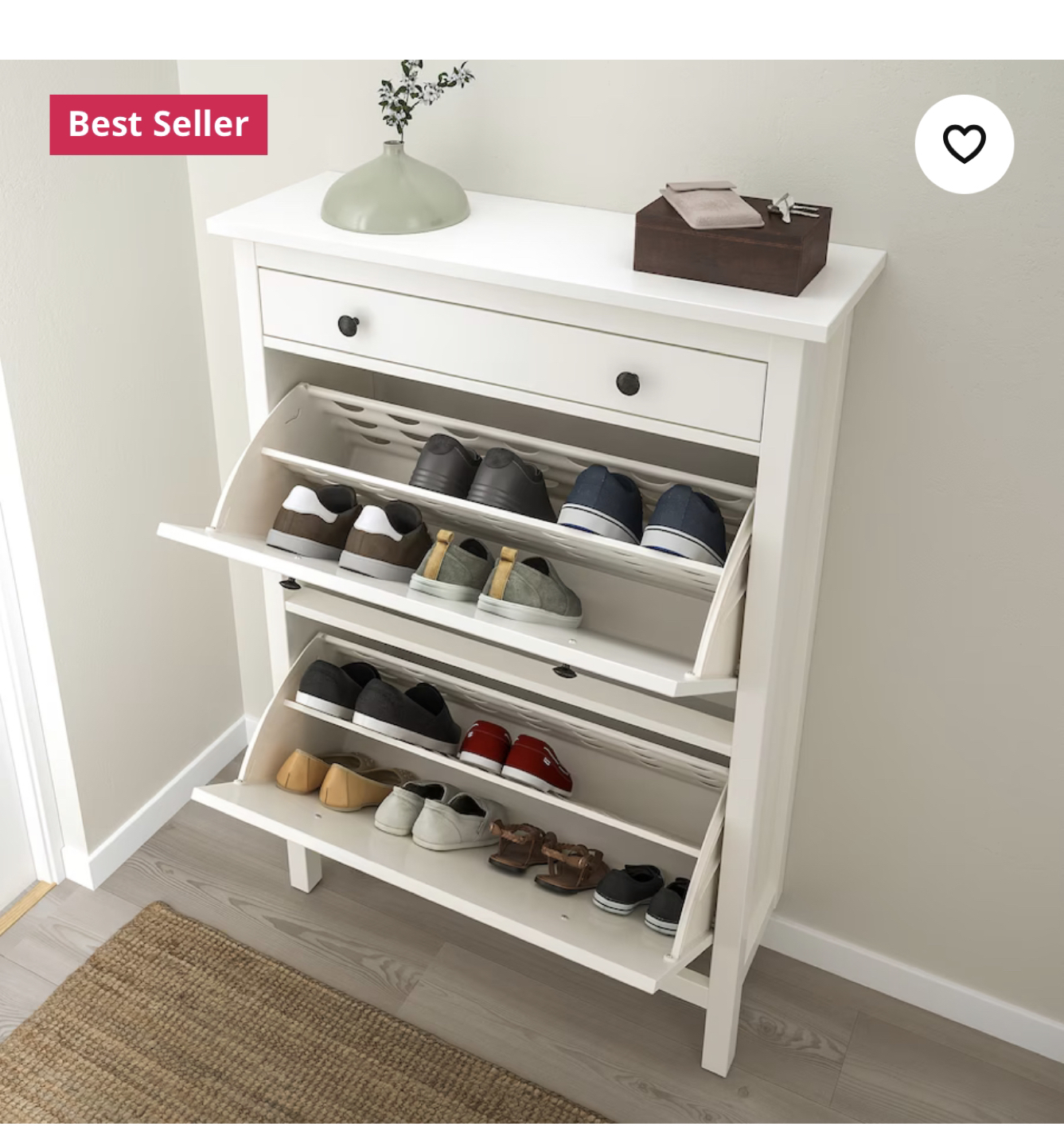 IKEA HEMNES SHOES CABINET - photo 3