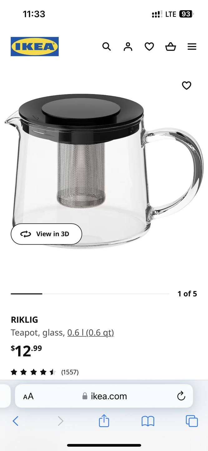 Ikea tea pot
