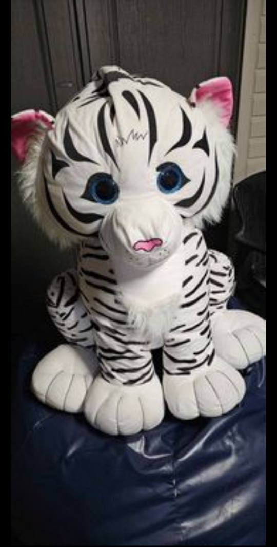 cute big white tiger stuff toy thumbnail