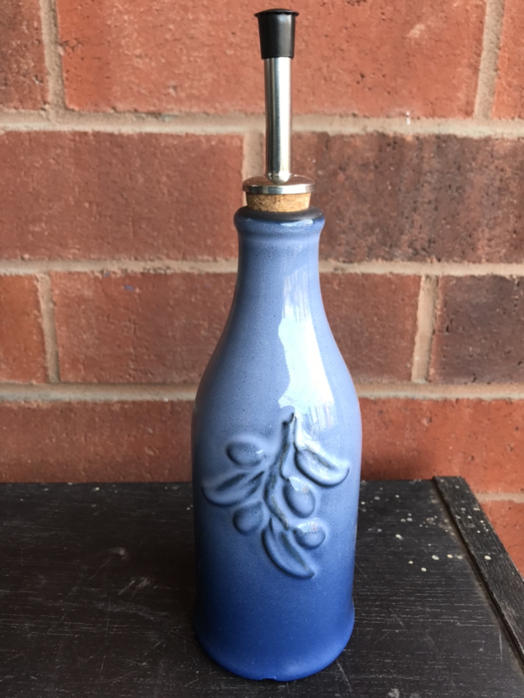 Revol Blue Basalt Olive Oil Cruet