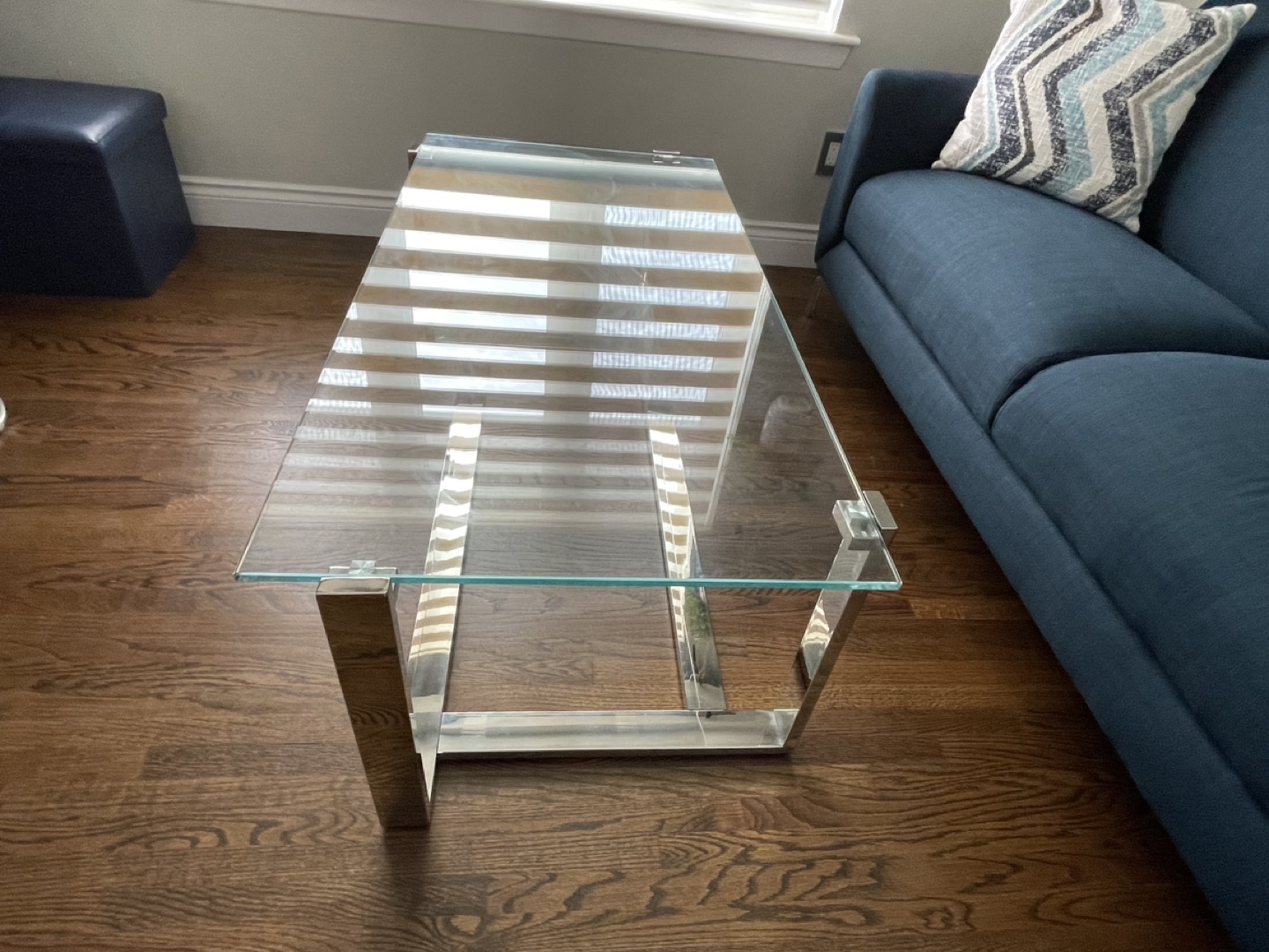 Glass top coffee table - photo 3