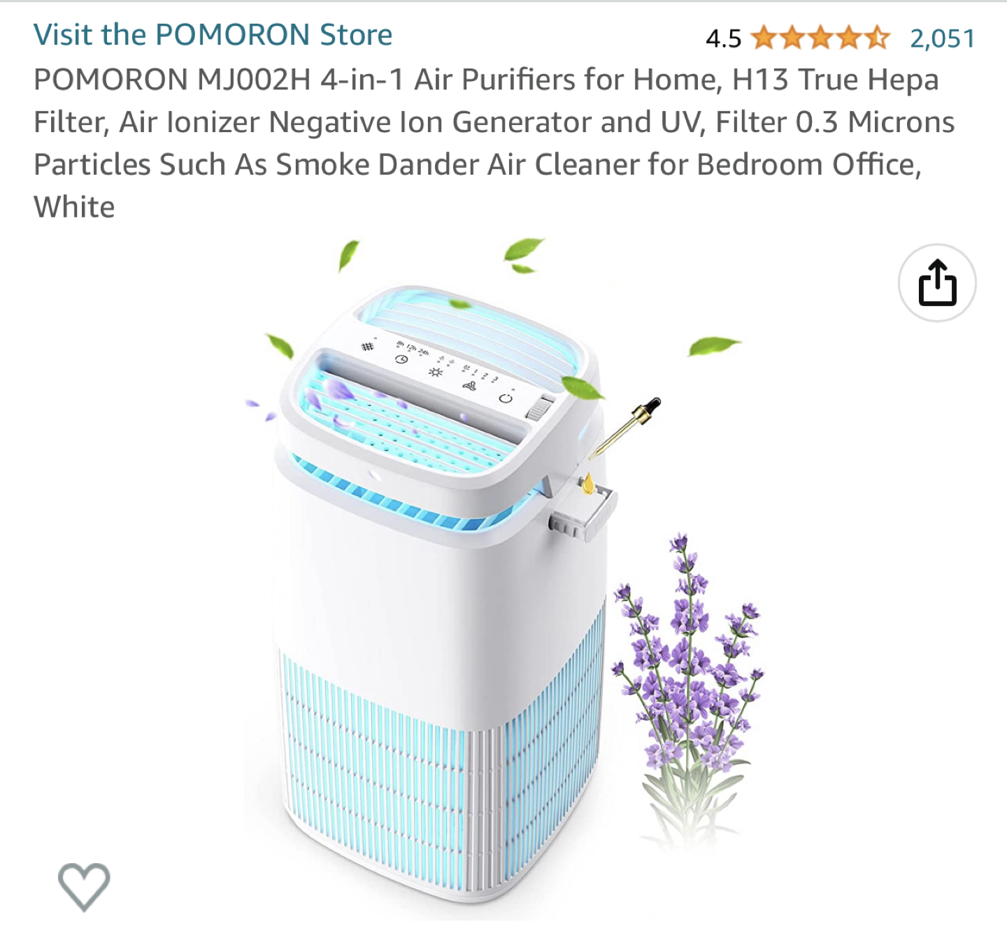air ionizer / purifier (brand: pomoron) - photo 4