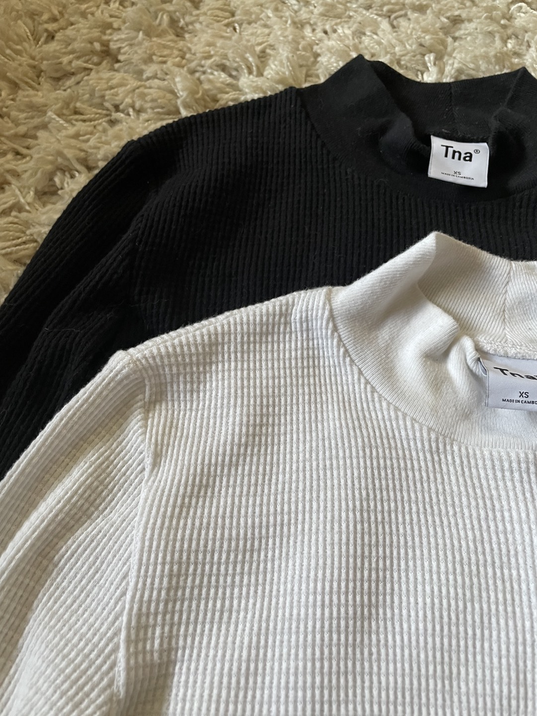 TNA Waffle Crop Long Sleeve Tops - photo 2