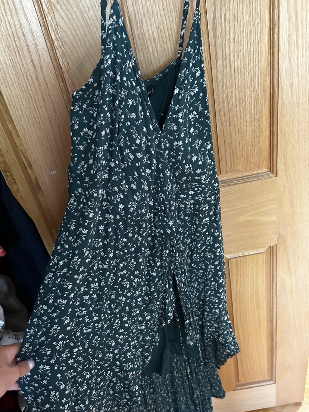 Dark green wrap dress XS image indicator(4)