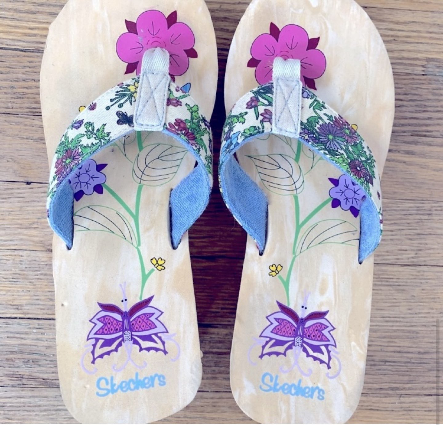 Cutest Comfy Sketchers Sandals🌸💜 image indicator(3)