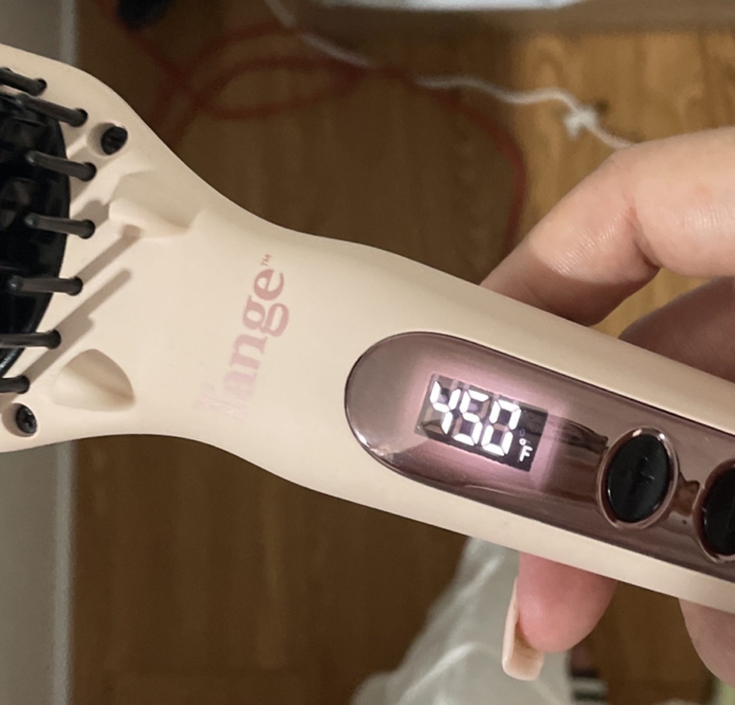 Lange ceramic hair straightening brush - photo 3