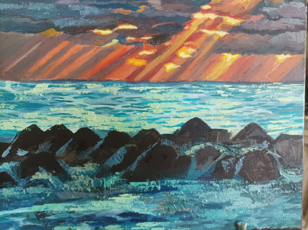 original oil painting 16 by 21" image indicator(7)