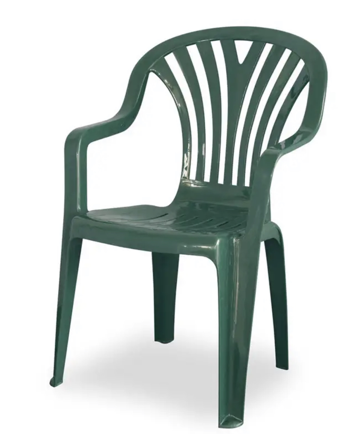 Set of 4 garden patio balcony chairs - green thumbnail