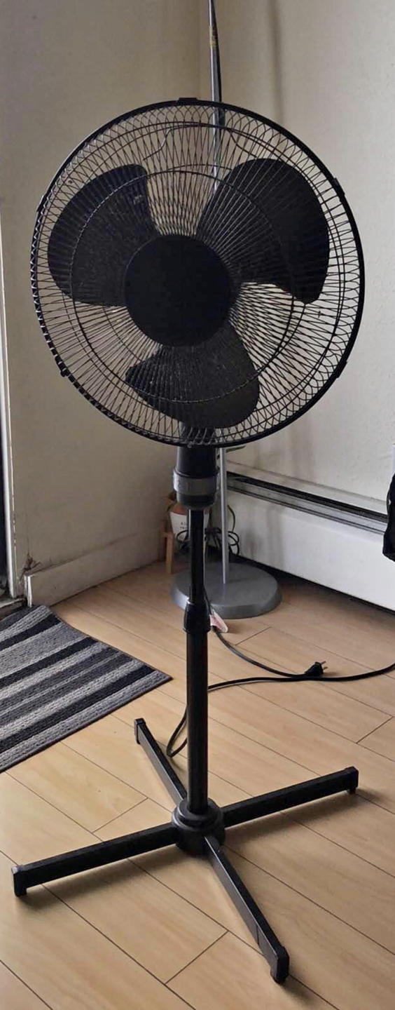 Oscillating stand fan