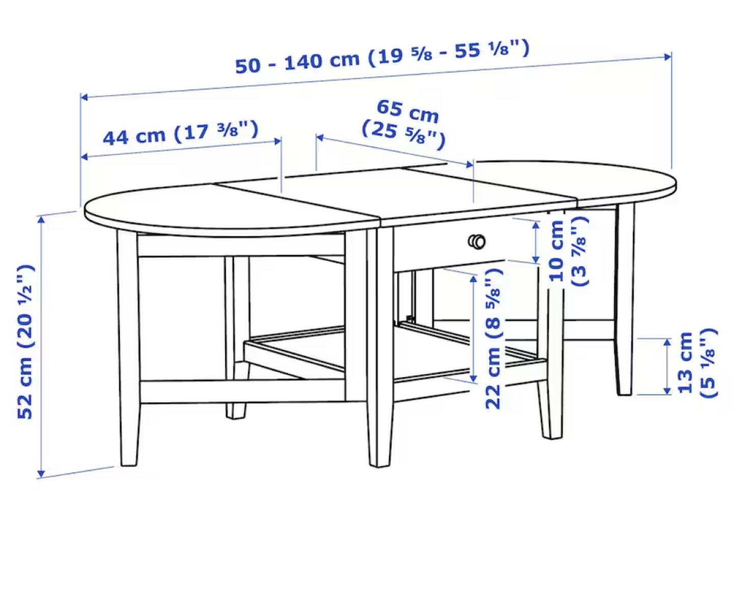 Ikea folding coffee table, ARKELSTORP - photo 5