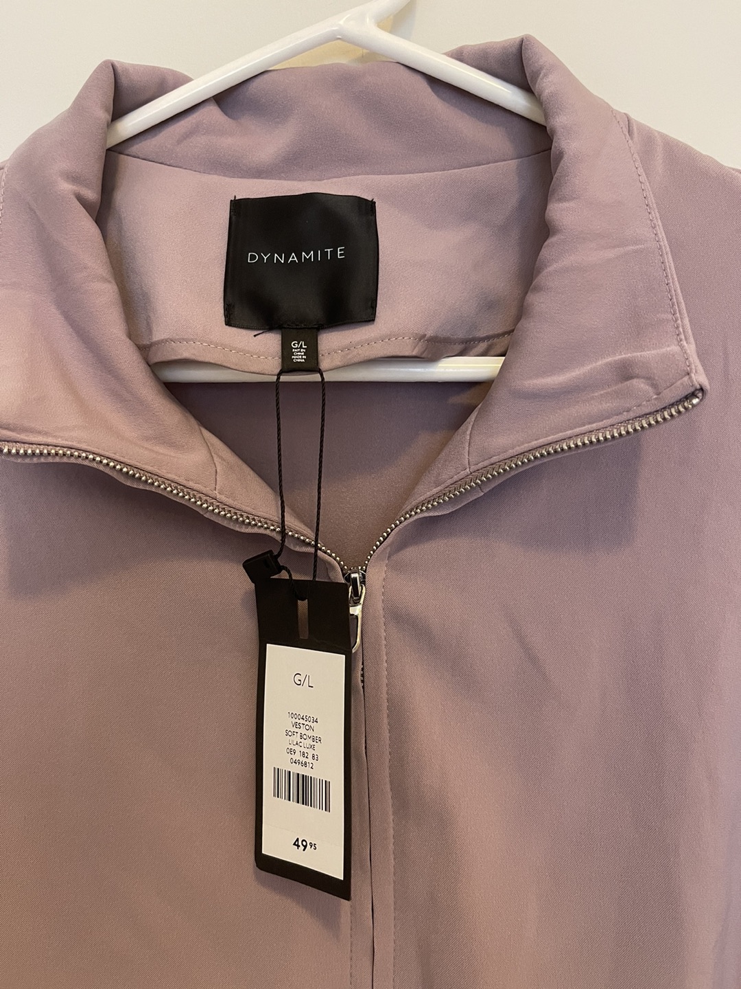 NWT- Zipped Up bomber sweater size XL image indicator(4)