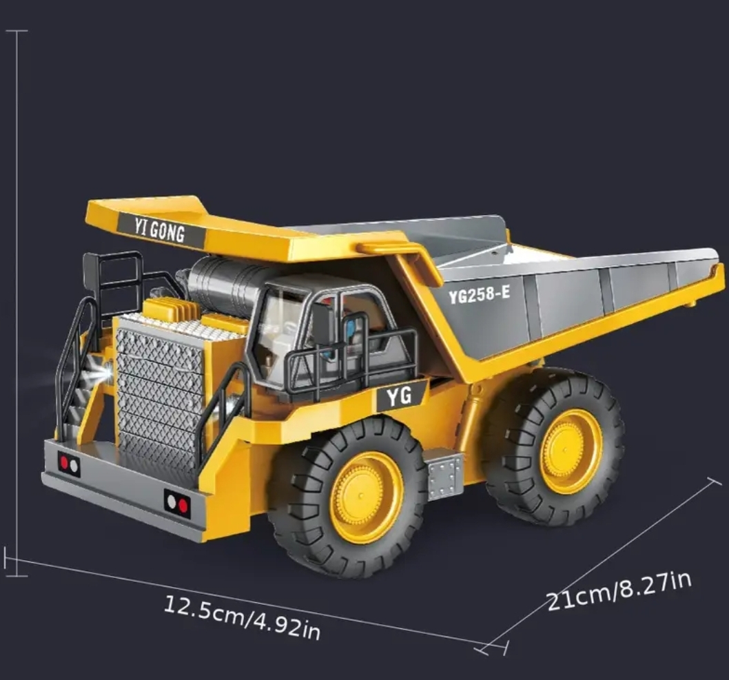 11-Channel 2.4G RC Excavator Dump truck thumbnail